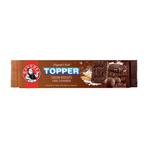 BAKERS TOPPER 125G CHOCO (1X12)