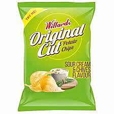 WILLARDS ORIGINAL CUT 125G SOUR CRM&CHIV (1X1)