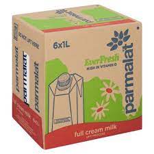 PARMALAT EVERFRESH 1L MILK UHT FULL CRM (1X6)